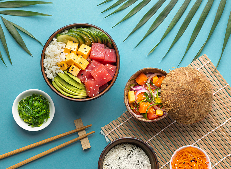 Poke bowl z łososiem