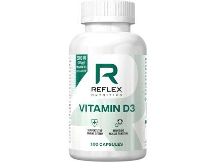 Reflex Vitamin D3, 2000 IU, 100 kapslí