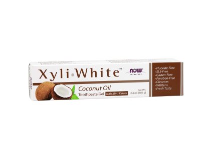 NOW SOLUTIONS XyliWhite Pasta do Zębów – Olej kokosowy, 181 g