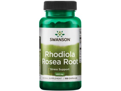 Swanson Rhodiola Rosea Root, Różeniec górski, 400 mg, 100 kapsułek
