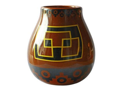 Ceramiczna kalabasa, Wzór - Peru, 350 ml
