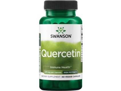 Swanson Quercetin, Wysoka skuteczność, 475 mg, 60 kapsułek roślinnych