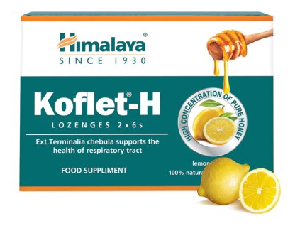 Himalaya Herbals Koflet-H z miodem i cytryną 12 pastylek