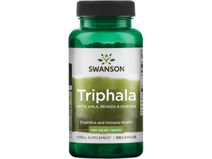 Swanson Triphala z Amlą, Behadą i Haradą, 500 mg, 100 kapsułek