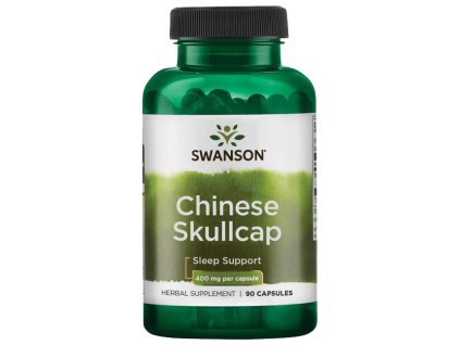 Swanson Chinese Skullcap, Tarczyca bajkalska, 400 mg, 90 kapsułek