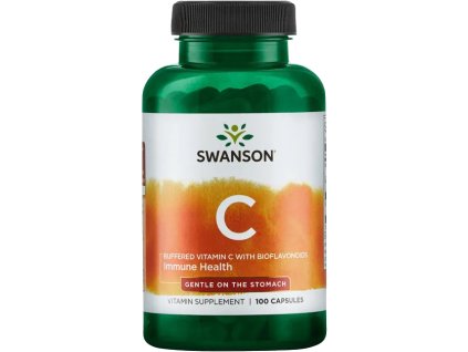 Swanson Witamina C Buforowana z Bioflawonoidami, 500 mg, 100 kapsułek