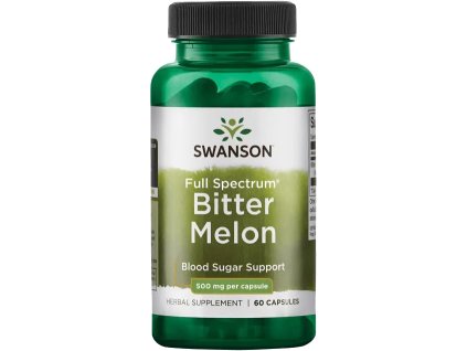 Swanson Bitter Melon, Przepękla ogórkowata, 500 mg, 60 kapsułek