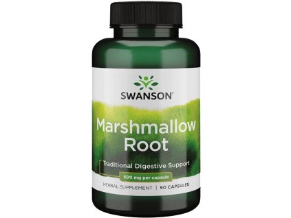 Swanson Marshmallow Root, Korzeń prawoślazu lekarskiego, 500 mg, 90 kapsułek