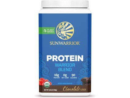 Sunwarrior Protein Warrior Blend, BIO Czekolada, 750 g