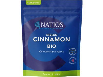 NATIOS Cinnamon BIO Ceylon w proszku, 200 g