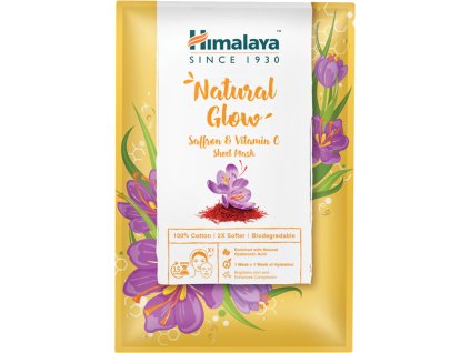 Himalaya Bawełniana maska w płacie, Naturalny blask z szafranem i witaminą C