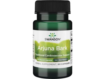 Swanson Arjuna Bark 10:1 Extract, 40 mg, 60 kapsułek