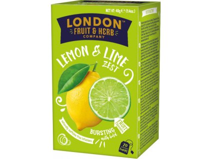 London F&H Herbata owocowa o smaku cytryny i limonki, 20 torebek