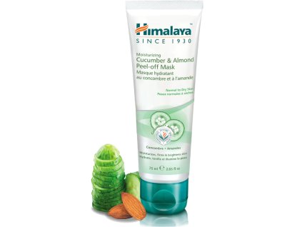 Himalaya Moisturizing Peel-Off Mask, Nawilżająca maska peelingująca Ogórek i Migdał, 75 ml