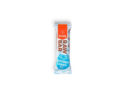 GRIZLY RAW Baton kokosowy, orzechy nerkowca i kakao, 55 g