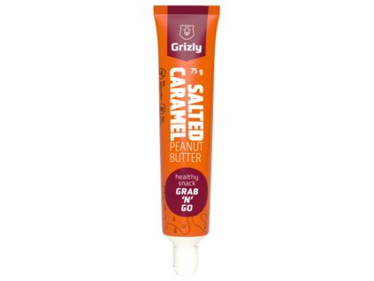 GRIZLY Krem orzechowy słony karmel w tubce, 75 g