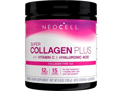 NeoCell Super Collagen Plus, Kolagen z Witaminą C i Kwasem Hialuronowym, 195 g