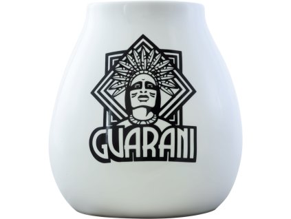 Ceramiczna kalabasa Guarani, Biała, 350 ml