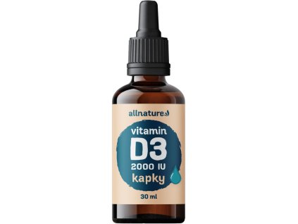 Allnature Witamina D3 Forte 2000 IU, krople, 30 ml