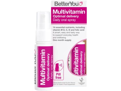 BetterYou MultiVit Oral Spray, Spray doustny, 25 ml (128 aplikacji)