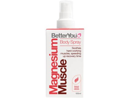 BetterYou Magnesium Oil Body Spray Muscle, Magnezowy olejek do ciała w sprayu – mięśnie, 100 ml