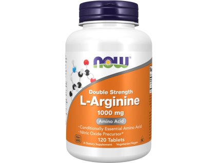 NOW FOODS L-Arginine, 1000 mg, 120 tabletek