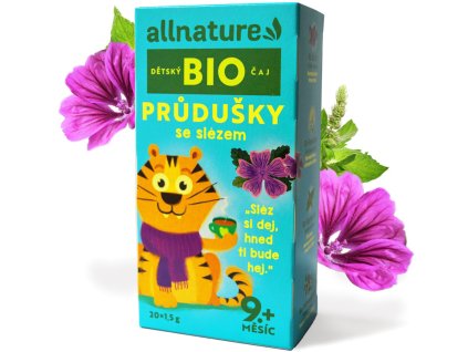 Allnature BIO Herbatka dla dzieci Drogi oddechowe ze ślazem, 20 x 1,5 g