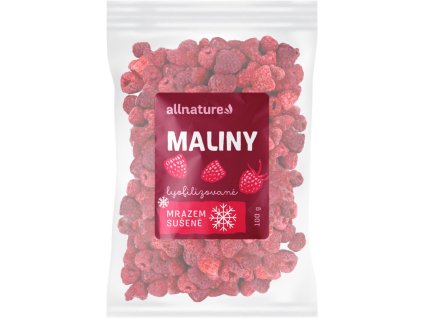 Allnature Malina liofilizowana w całości, 100 g