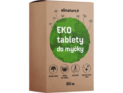 Allnature EKO tabletki do zmywarki, 60 tabletek