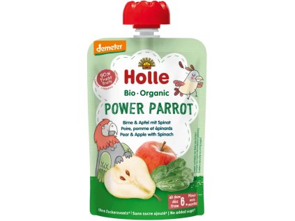 Holle BIO Mus – gruszka z jabłkiem i szpinakiem, 100 g