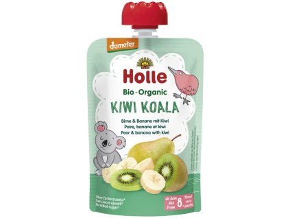 Holle BIO Mus – gruszka z bananem i kiwi, 100 g