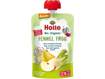 Holle BIO Mus – gruszka z jabłkiem i koprem włoskim, 100 g