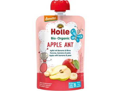 Holle BIO Mus – jabłko z bananem i gruszką, 100 g