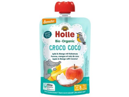 Holle BIO Mus – jabłko z mango i kokosem, 100 g