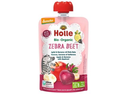 Holle BIO Mus – jabłko z bananem i burakiem czerwonym, 100 g