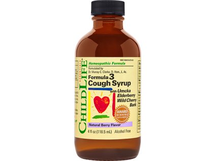 ChildLife Formula 3 Syrop na kaszel, Jagody natural, 118 ml