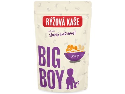 BIG BOY Kasza ryżowa Sweet and Salty o smaku słonego karmelu, 350 g, Wersja Eko