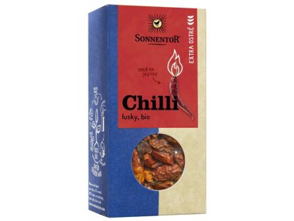SONNENTOR Chilli BIO, całe strąki, ekstra ostre, 25 g