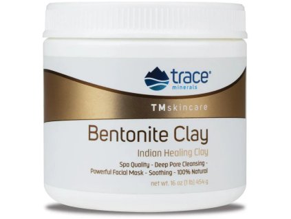 Trace Minerals Bentonite Clay, Bentonitowa glinka w proszku, 454 g