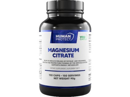 Human Protect Magnesium Citrate, 500 mg (80 mg magnezu pierw.), 150 kapsułek roślinnych