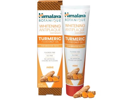 Himalaya Pasta do zębów Botanique, Wybielająca i antybakteryjna, Kurkuma i olej kokosowy, 113 g