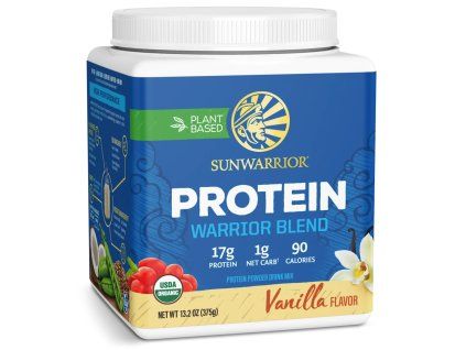 Sunwarrior Protein Warrior Blend, BIO Wanilia, 375 g