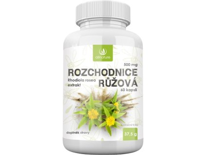 Allnature Różeniec górski 500 mg, 60 kapsułek