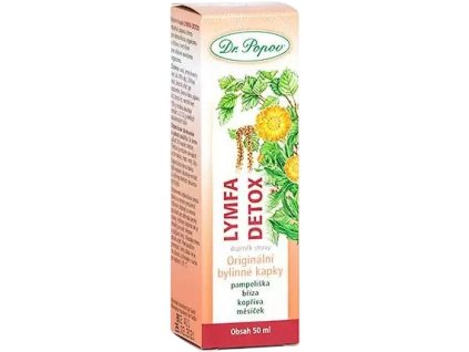 Dr. Popov Lymfa - detox, Krople ziołowe, 50 ml