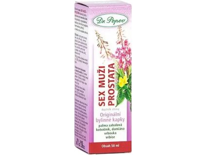 Dr. Popov Sex mężczyźni - prostata, Krople ziołowe, 50 ml