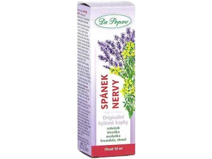 Dr. Popov Sen – nerwy, Krople ziołowe, 50 ml