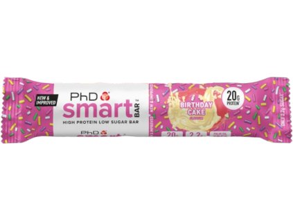 PhD Smart Bar, Baton proteinowy - Tort Urodzinowy, 64 g