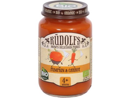 Rudolfs BIO Příkrm Dýně a mrkev, 190 g 2