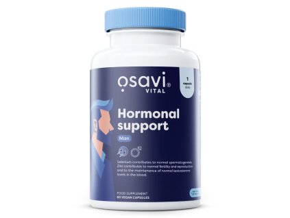 Osavi Hormonal Support Man, Równowaga hormonalna dla mężczyzn, 60 kapsułek roślinnych
