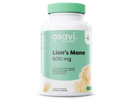 Osavi Lion's Mane, 600 mg, 60 kapsułek roślinnych
